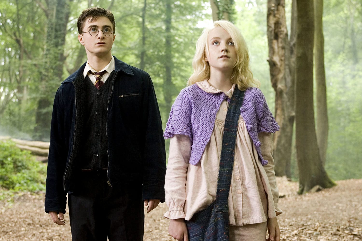 Daniel Radcliffe ja Evanna Lynch Harry Potter ja Feeniksin kilta -elokuvassa (2007)