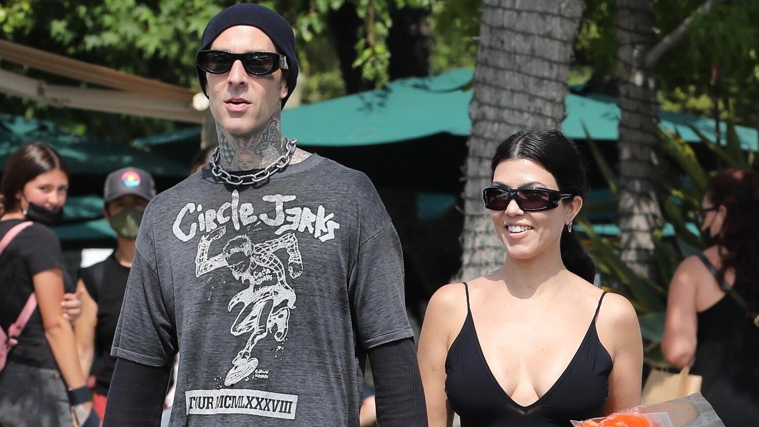 Travis Barker ja Kourtney Kardashian.