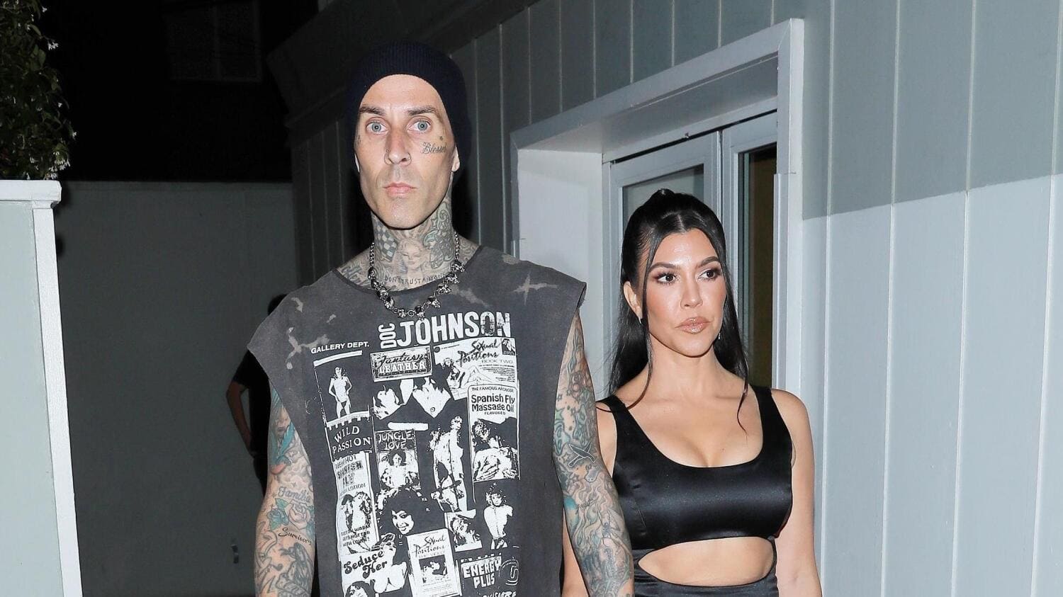 Travis Barker ja Kourtney Kardashian.