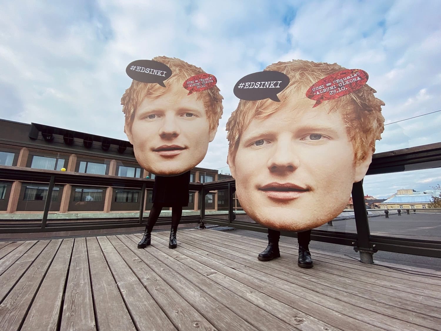 Ed Sheeran -hahmot on mahdollista nähdä tänään perjantaina Helsingissä.