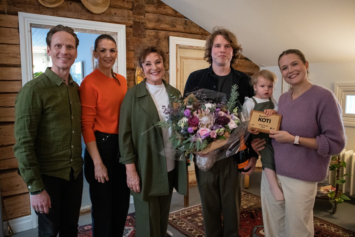 Norion ja Saastamoisen perhe on voitosta yllättynyt.