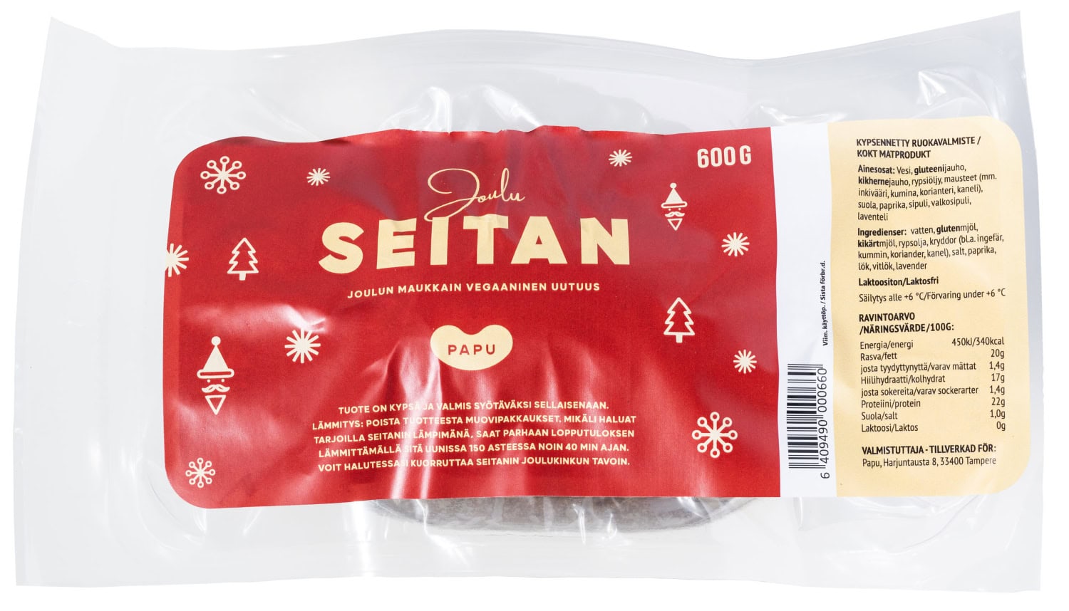 Jouluseitanissa on panostettu jouluiseen makuun.