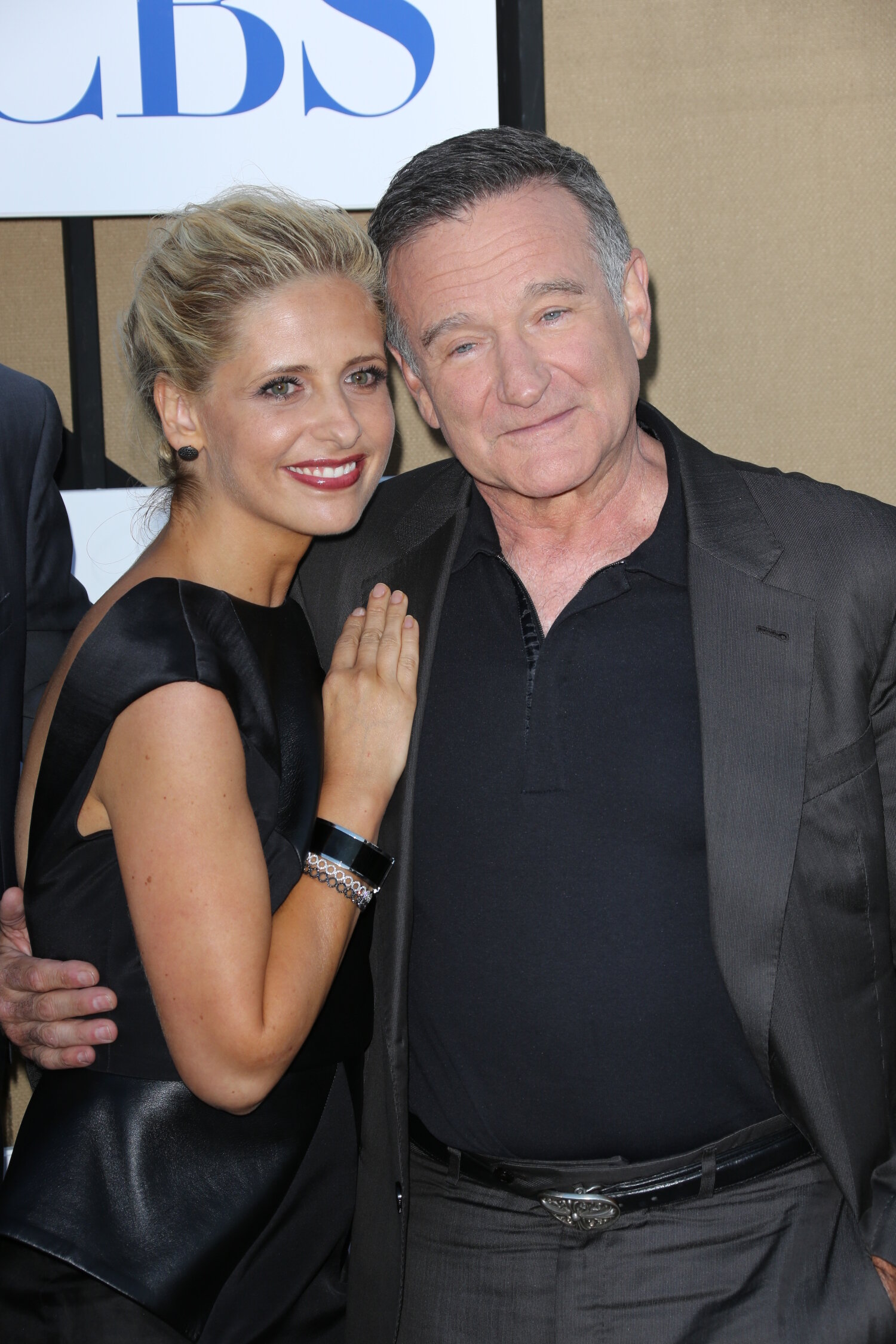 Sarah Michelle Gellar ja Robin Williams vuonna 2013.