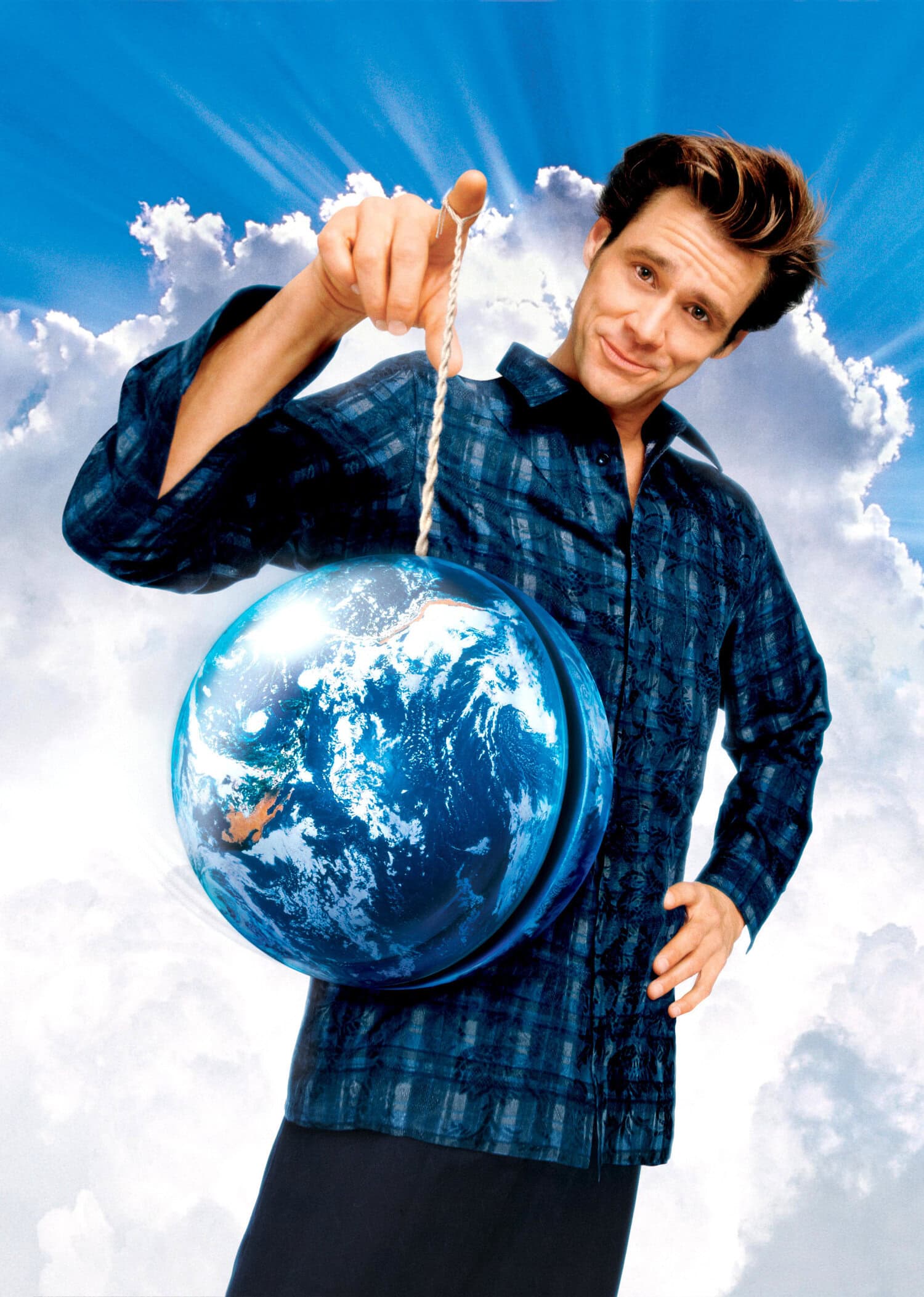 Jim Carrey Bruce Almighty -elokuvan julisteessa.