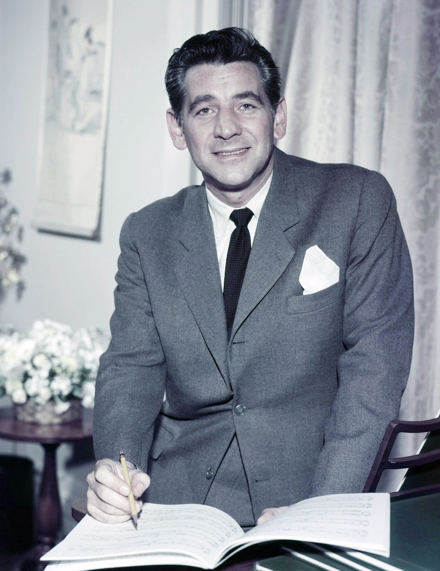 Leonard Bernstein vuonna 1957