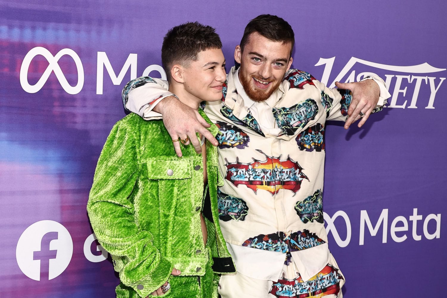 Cloud vastanäyttelijänsä Javon Waltonin kanssa. Kaksikko näytteli Euphoriassa veljeksiä.