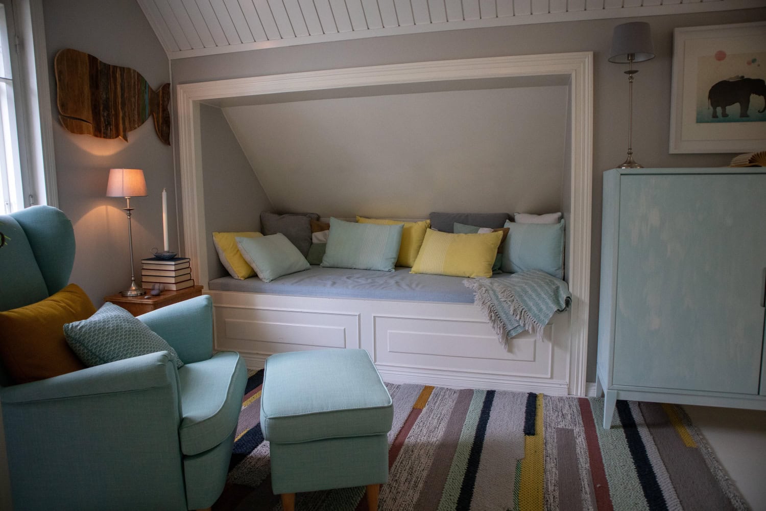 Voittajatalo on kahdessa kerroksessa.