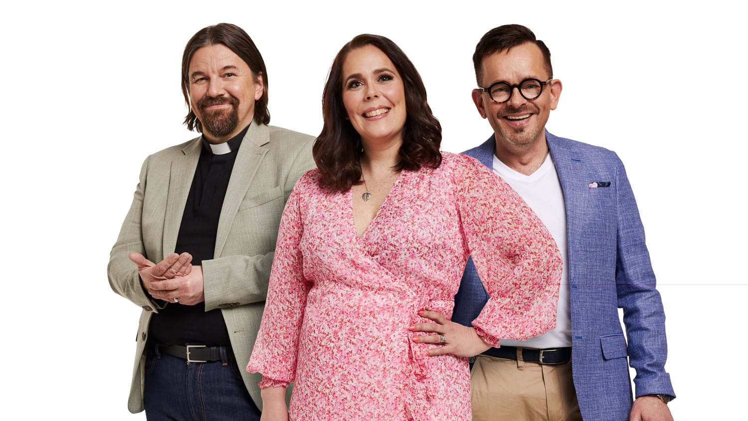 Ensitreffit alttarilla -asiantuntijoina jatkavat Kari Kanala, Hanna Myllymaa ja Tapani Alanen.