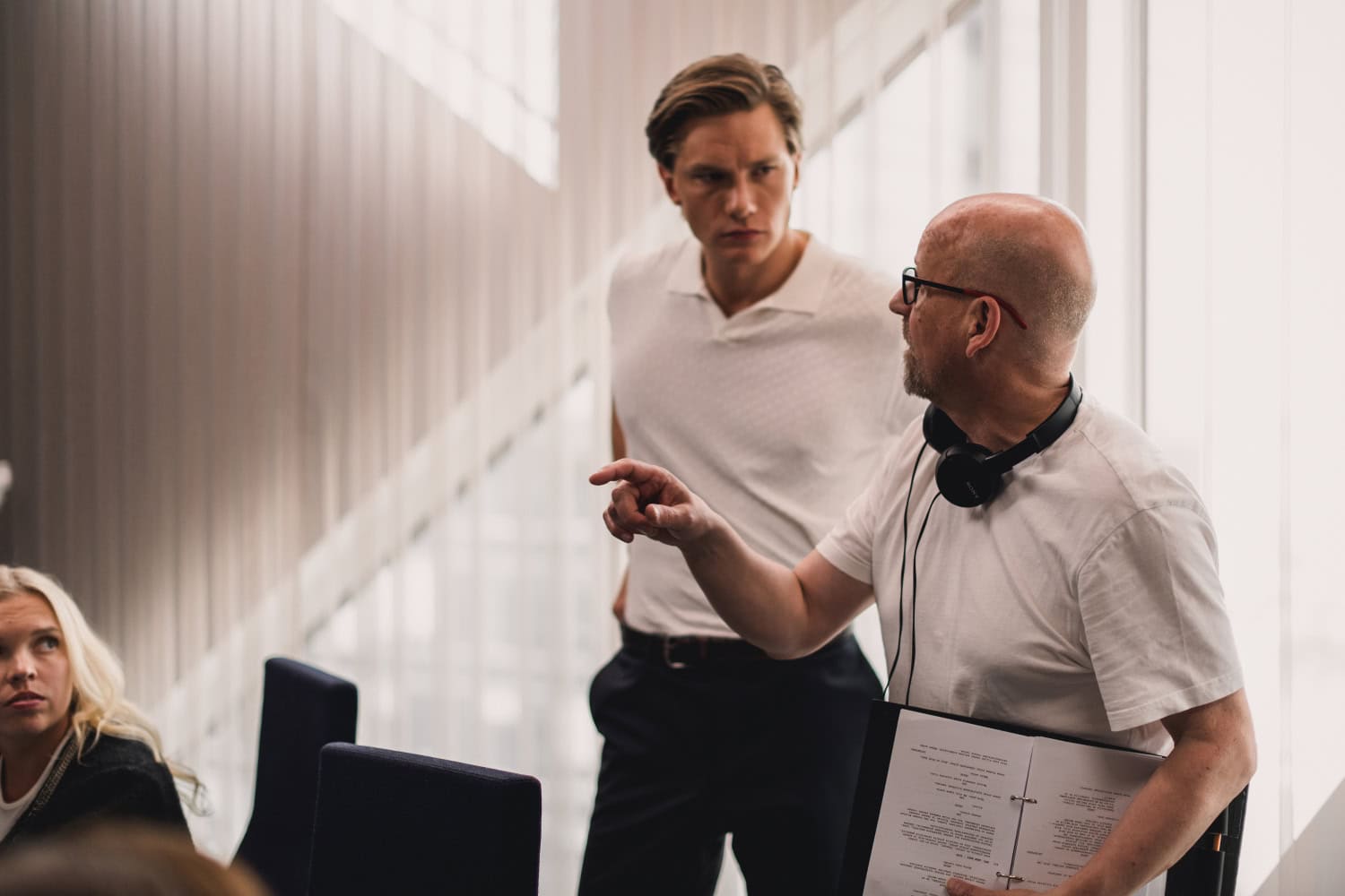 Ohjaaja Matti Kinnunen ja Pyry Kähkönen.