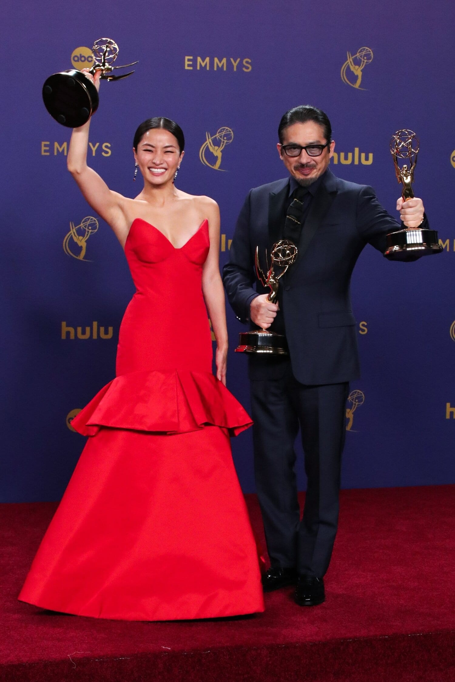 Anna Sawai ja Hiroyuki Sanada.