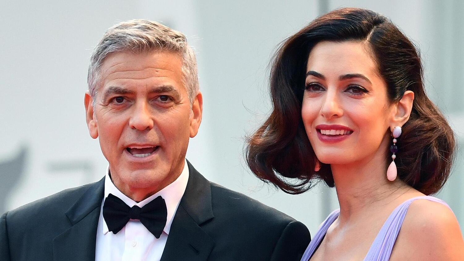 George ja Amal Clooney.