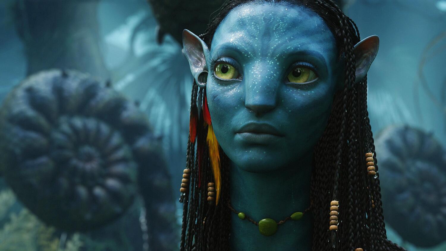 Zoe Saldana Avatar-elokuvassa.