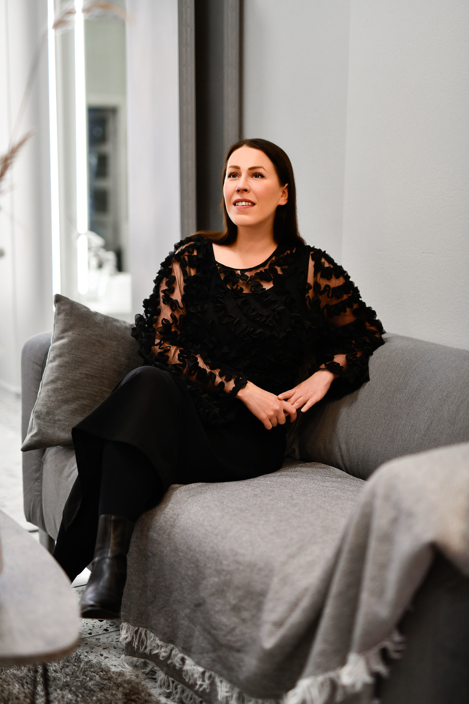 Tänä vuonna Anne-Mari Pahkala on panostanut omaan vaatemallistoonsa.