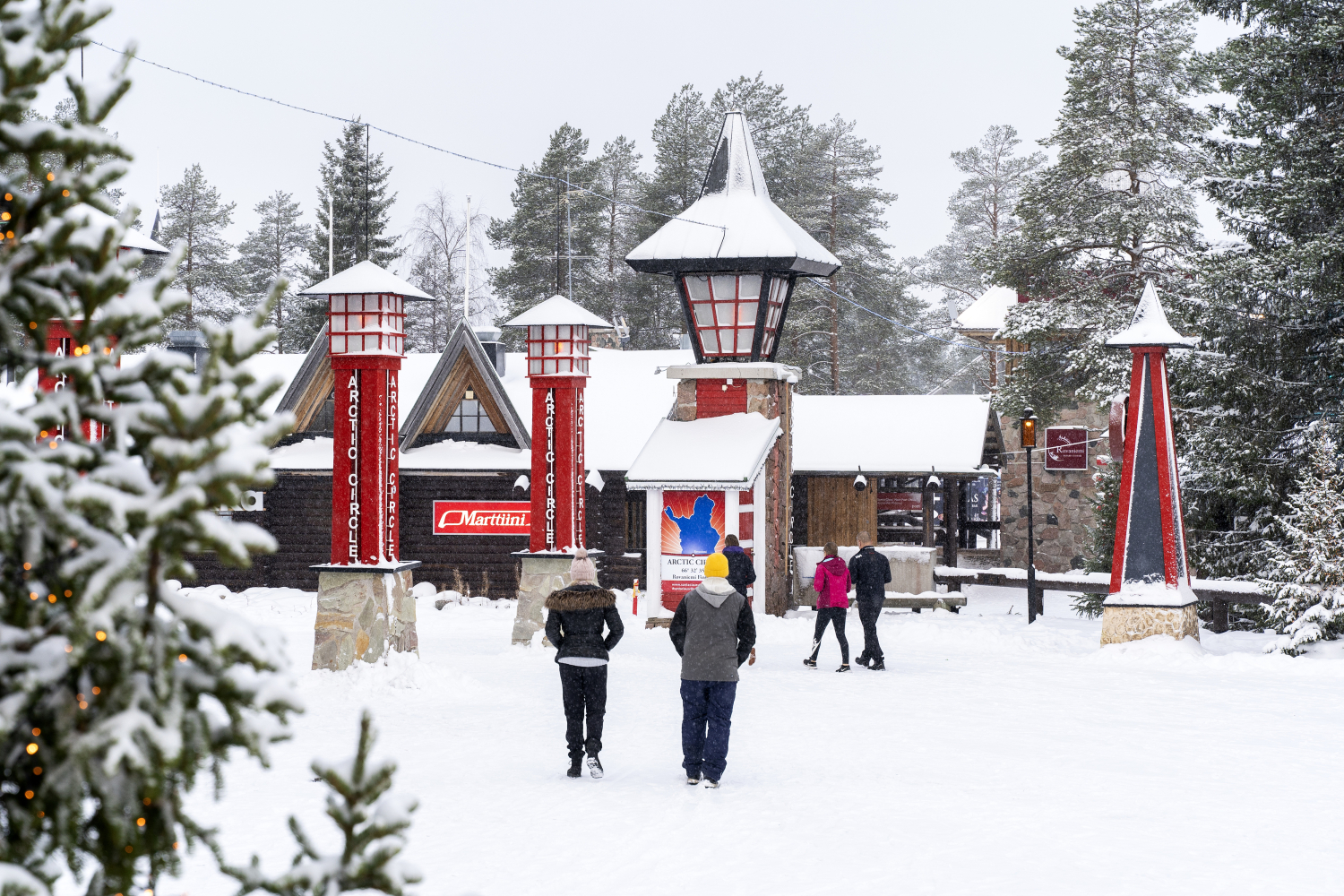 Joulupukin Pajakylä Rovaniemellä.