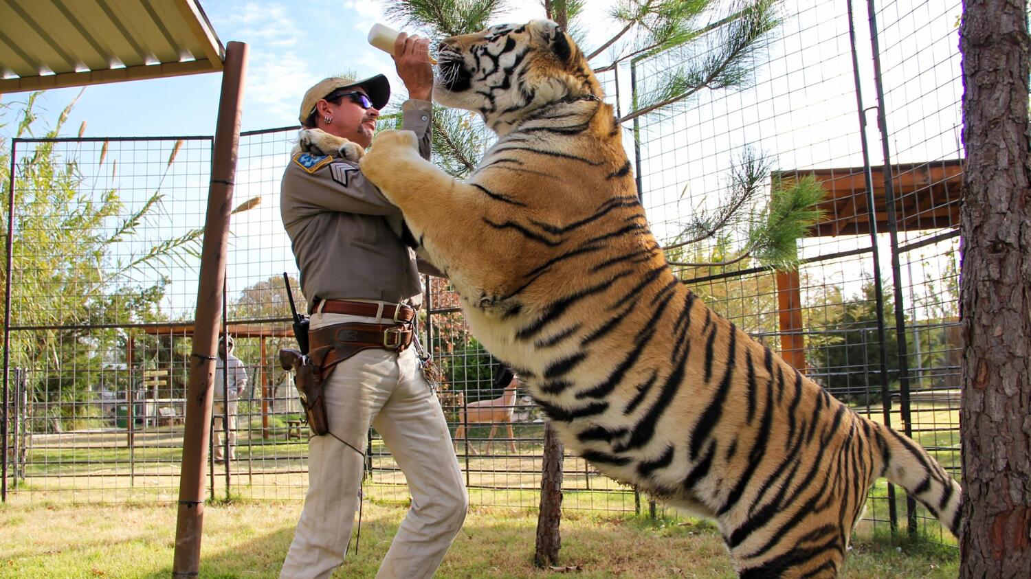 Kuvassa Joe Exotic, joka sai vankeustuomion Carole Baskinin palkkamurhan tilaamisesta.