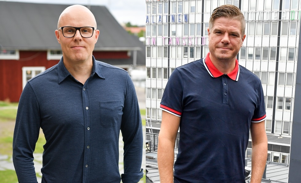 Aki Linnanahde ja Jussi Heikelä palkittiin vuonna 2006 vuoden radiojuontajina.