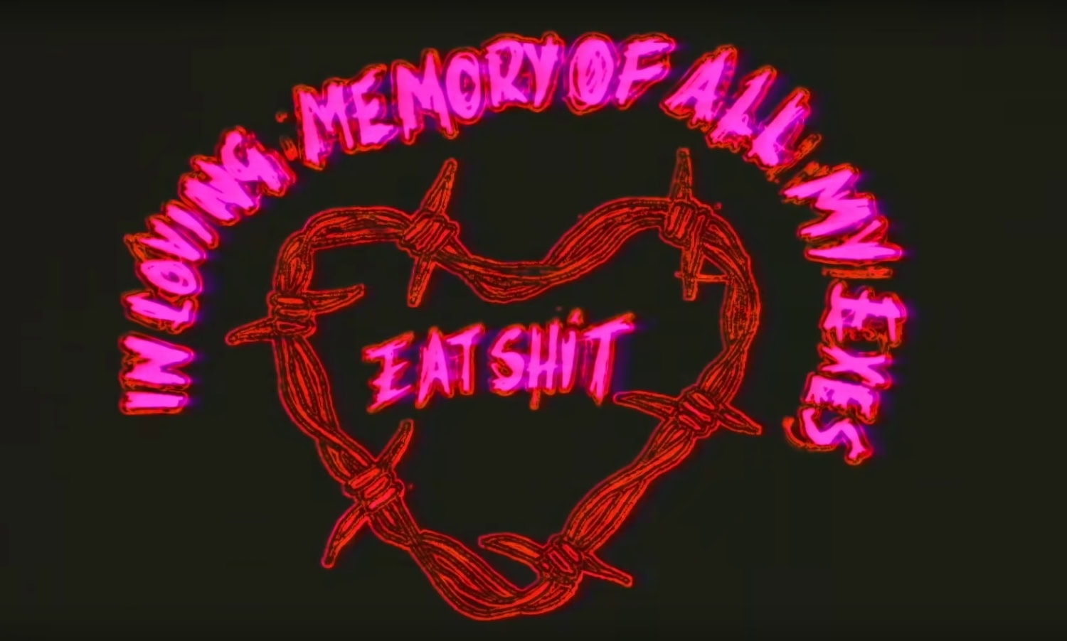 Suorasanainen viesti nähtiin Prisoner-musiikkivideon lopulla.