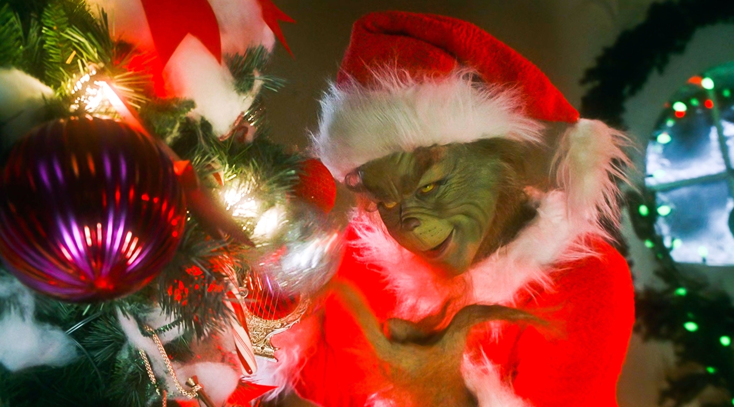 Jim Carreyn esittämä Grinch-hahmo.
