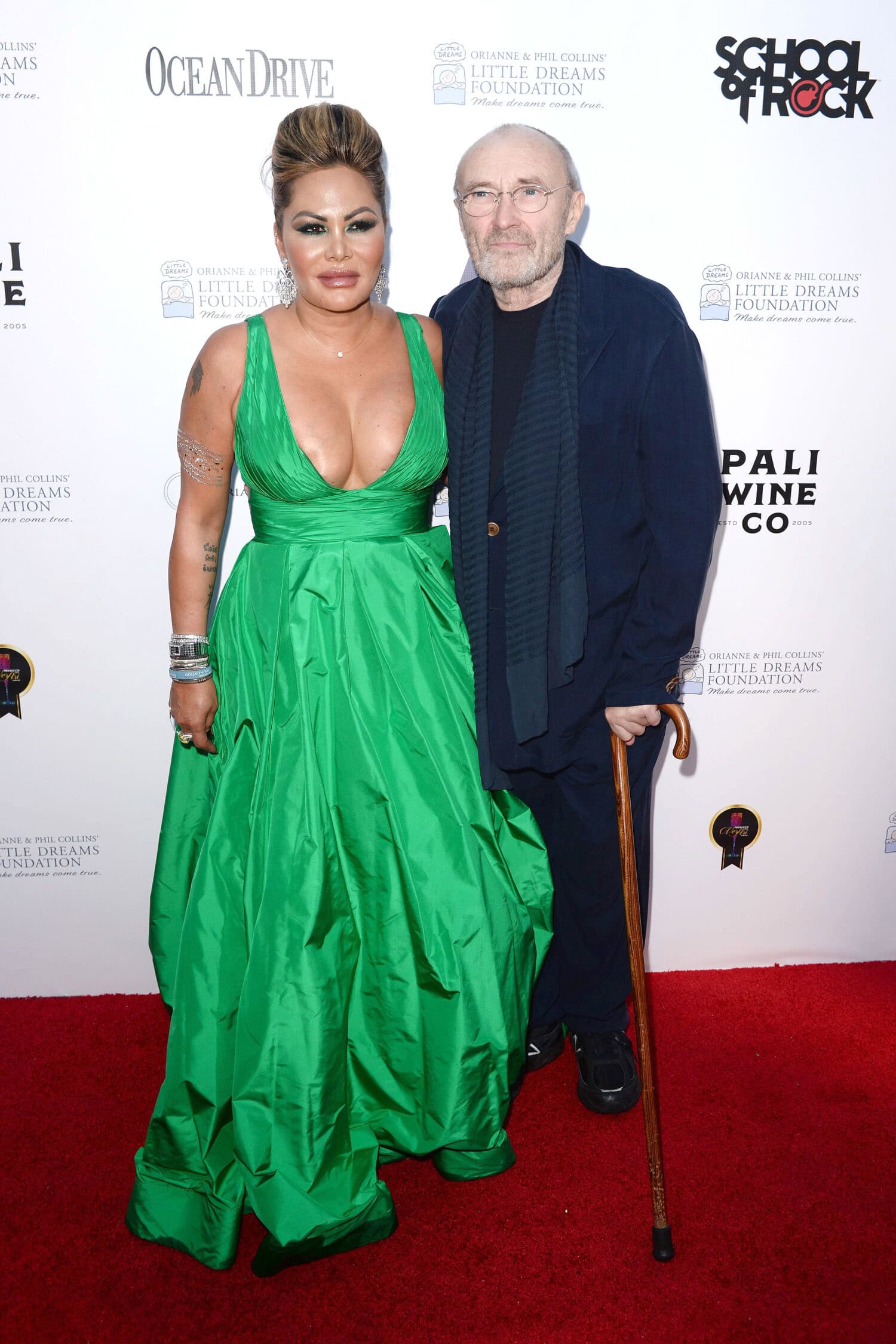 Orianne ja Phil Collins vuonna 2018.