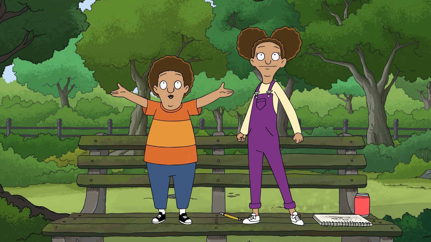 Central Park -sarjassa Kristen Bell on antanut äänensä Molly-hahmolle (kuvassa oikealla)