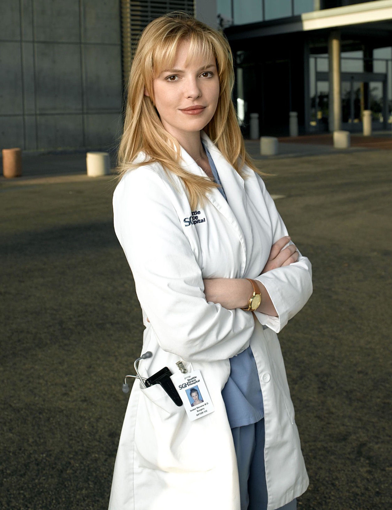 Katherine Heigl esitti Izzie Stevens -nimistä hahmoa Greyn anatomiassa 2005-2010.