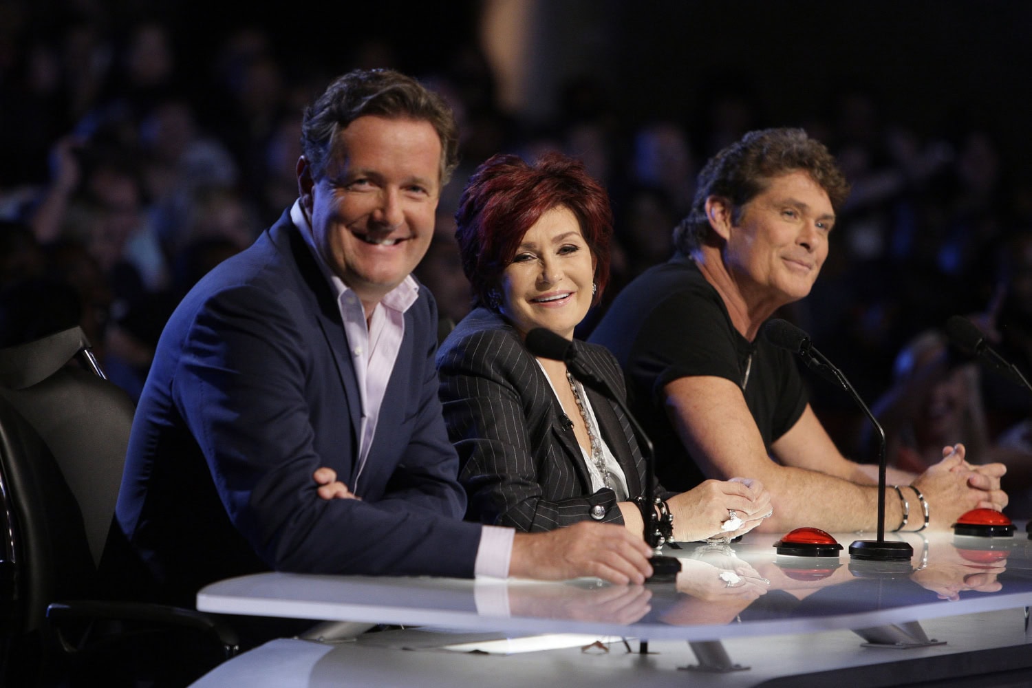 Piers Morgan ja Sharon Osbourne ovat tuomaroineet America's Got Talent -ohjelmaa yhdessä.