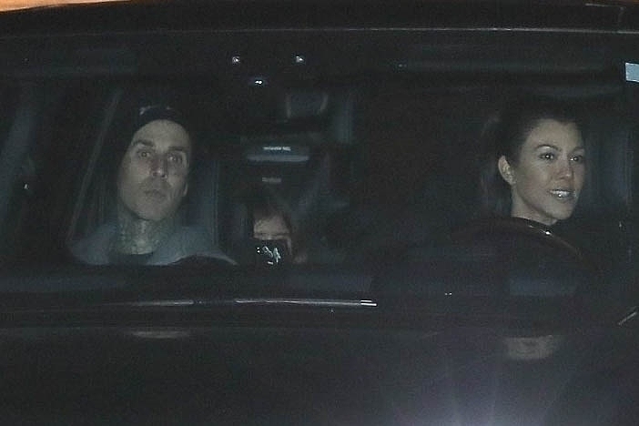 Travis Barker ja Kourtney Kardashian.