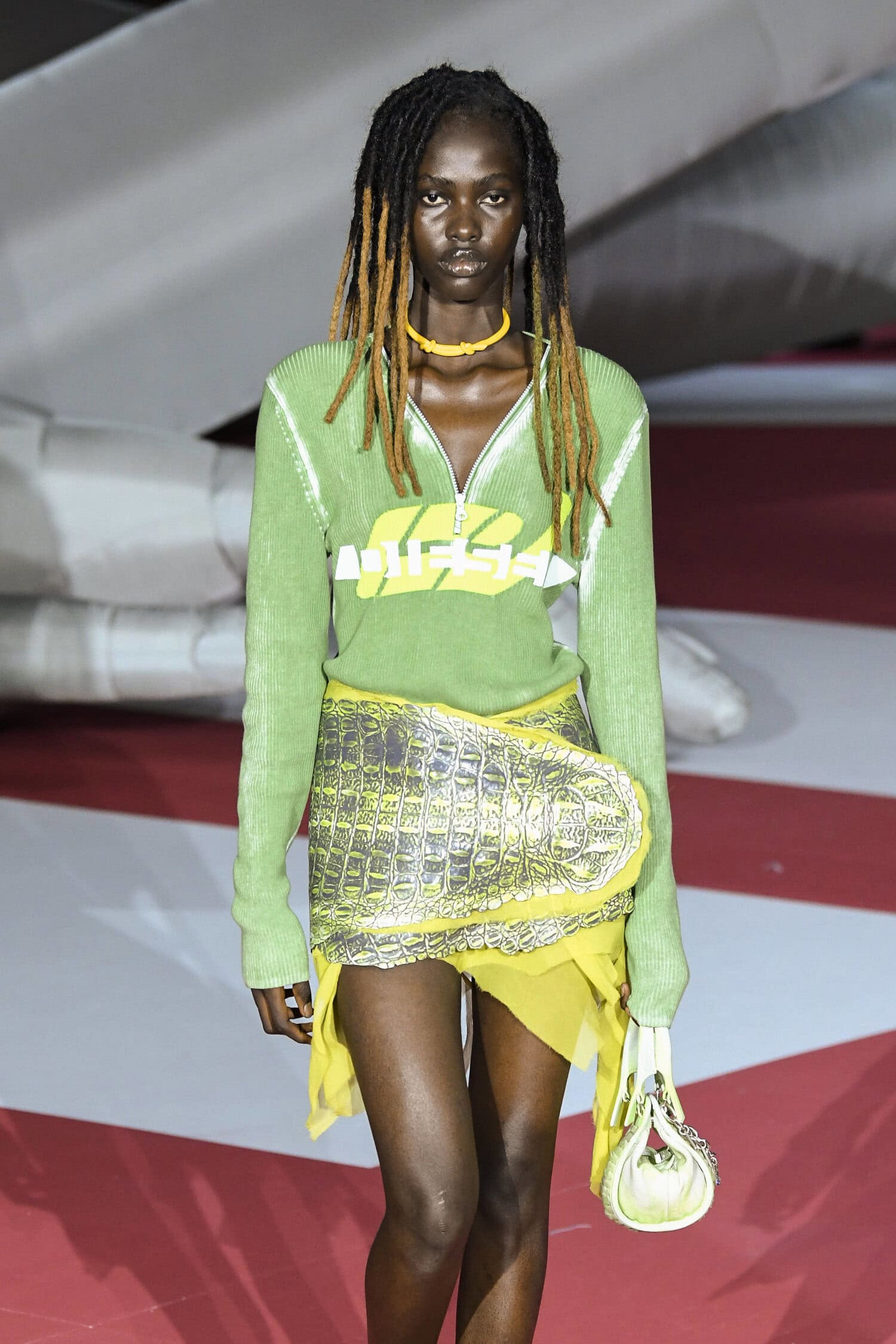 Diesel yhdisti vihreän keltaiseen.