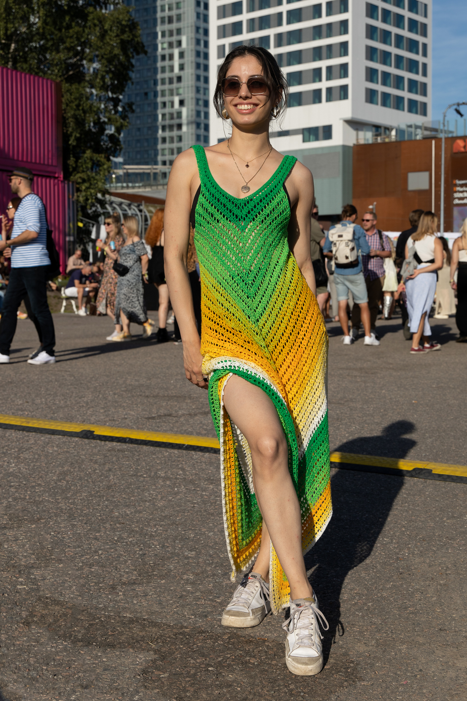 Noa Joulinin mekko oli käsintehty.