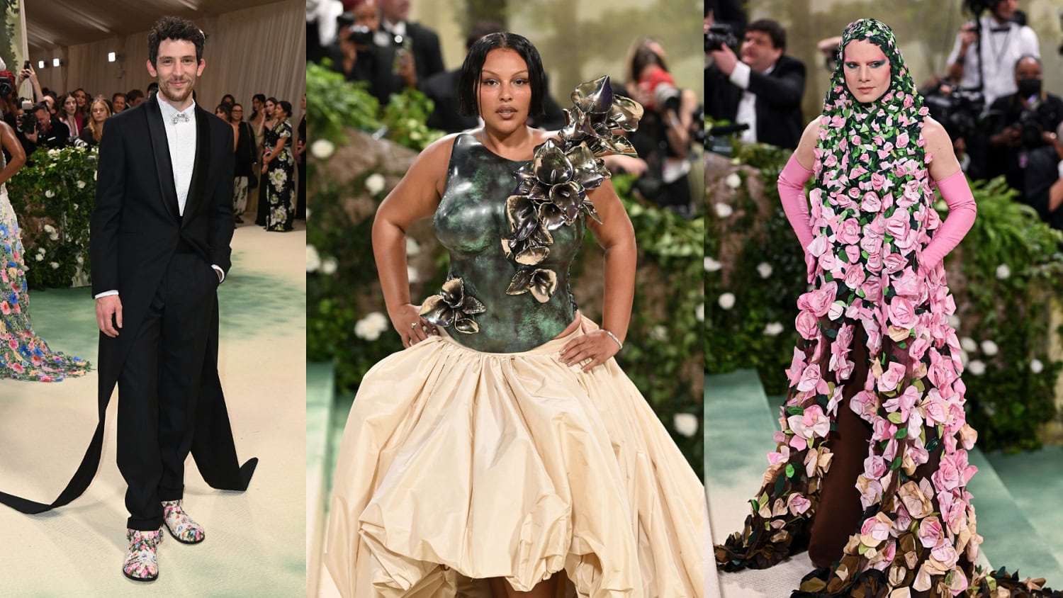 Kuvassa Josh O'Connor, Paloma Elsesser ja Jordan Roth.