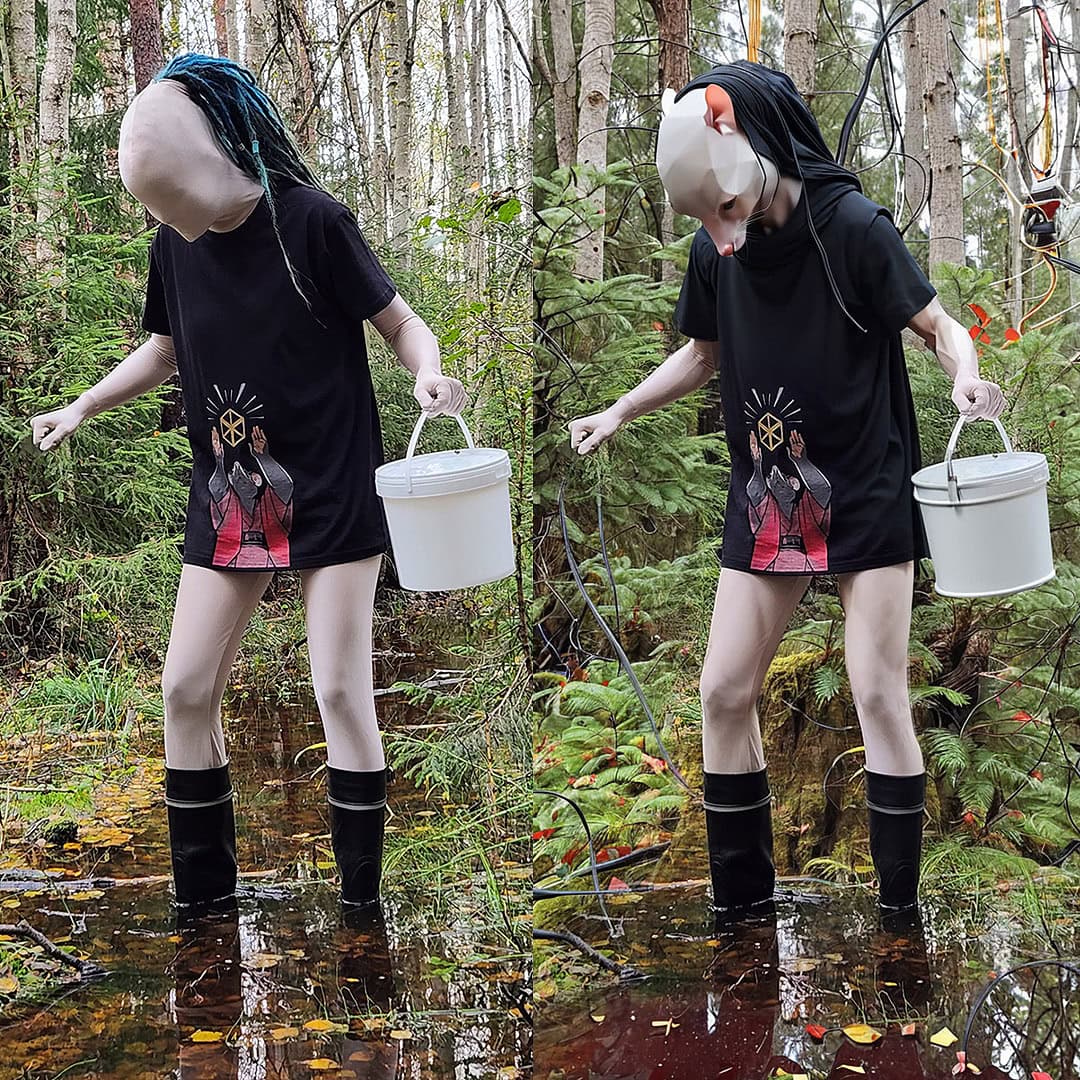 Kuvassa Murtosaaren julkaisema kuva, jossa oikealla on alkuperäinen ja vasemmalla tulos, kun tekoälyä on käytetty työkaluna kuvan muokkaamisessa.