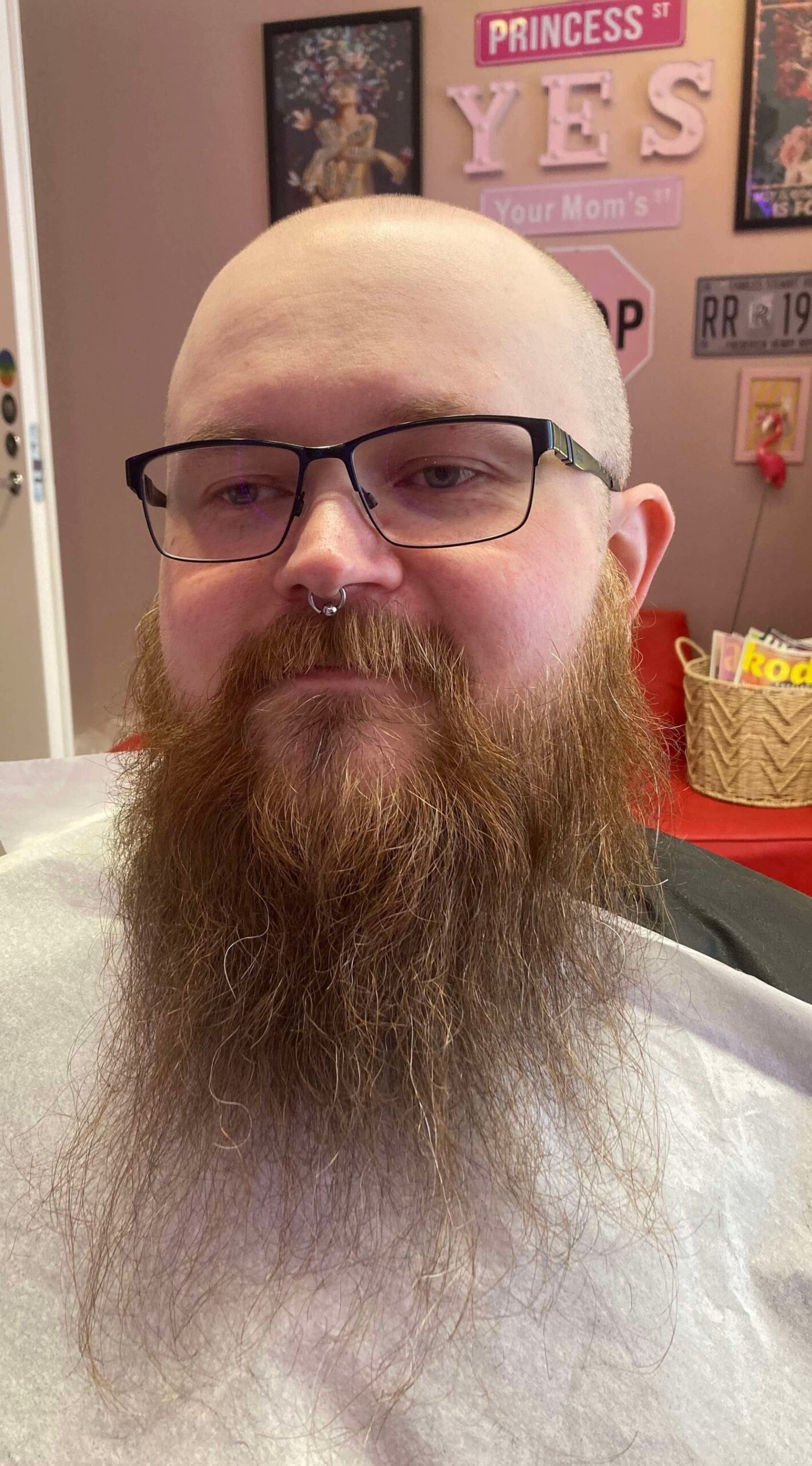 Ennen käsittelyä parta näytti tältä.