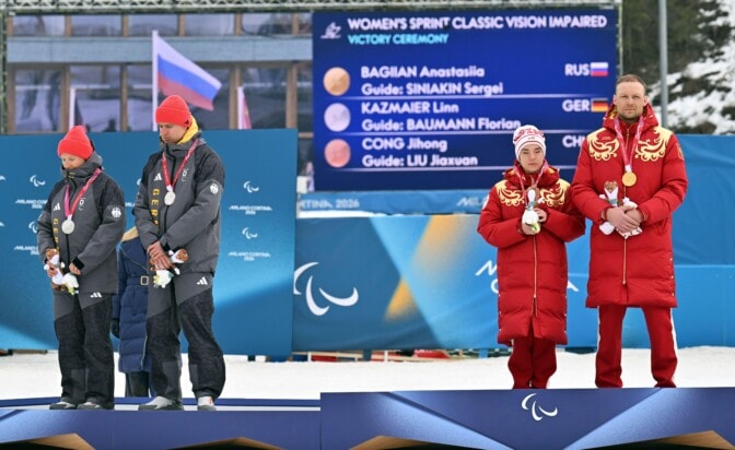 Saksalaisurheilijat protestoivat koko maailman edessä venäläisten osallistumista paralympialaisiin