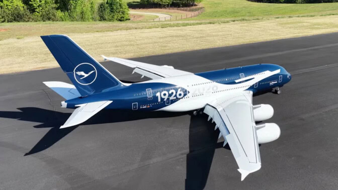 Maailman suurin radio-ohjattava Airbus A380 on valmis: Painaa yli 360 kiloa ja on suurempi kuin oikea Cessna-pienlentokone