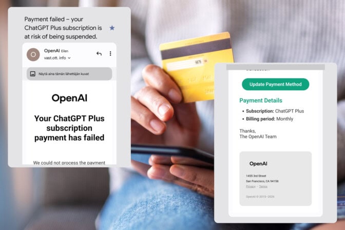 Varoitus: Uusi huijaussähköposti liikkeellä – tältä se näyttää